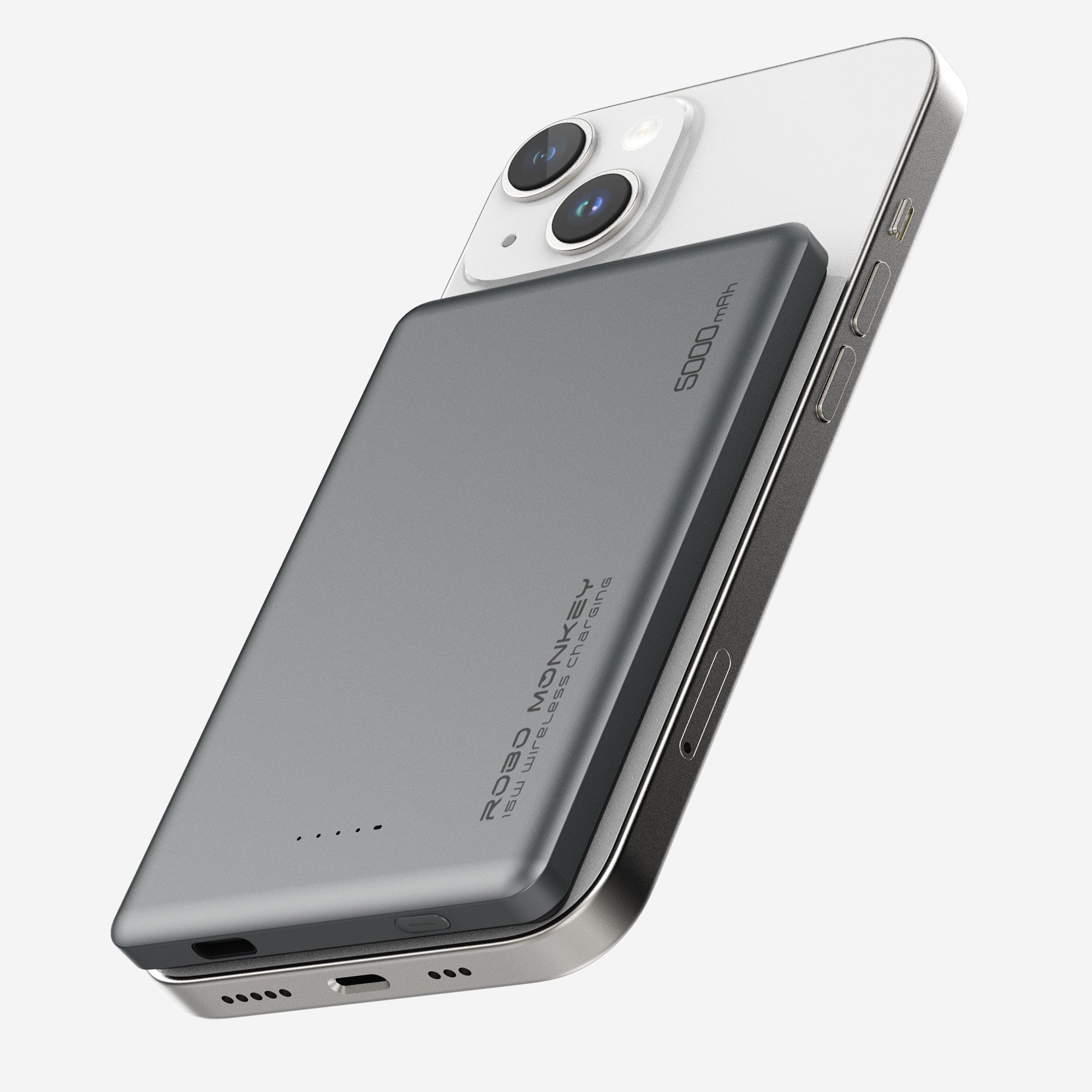 Robo Monkey Magsnap 20W Ultra-thin Fast Charging Magnetic Wireless Charging Power Bank 5000mAh